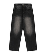 クローバーウォッシングデニムパンツ Black