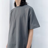 Cool-toned Structured Crewneck