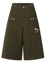 DREN BACK DIRTY LOGO BERMUDA PANTS UNISEX (2COLOR) 