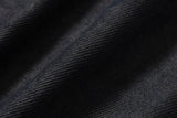 COATED KNIFE-SCRAPED HAND-WIPED DISTRESSED DENIM JACKET