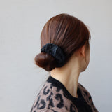 Eco-Friendly Ocean Black Scrunchie 