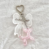RIBBON BUBBLY KEYRING (PINK)