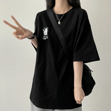 Surprised cat loose fit short sleeve