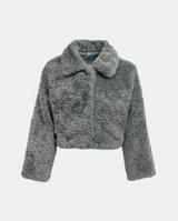 Snow Collar Fur Crop Jacket