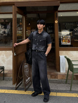 Ever snap western muscle-fit denim shirt