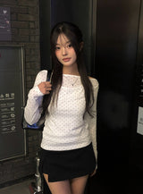 トアドットボートネック長袖Tシャツ