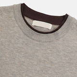 LMN Central Layered Semi-Crop Short-Sleeve Knit (5 colors)