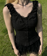frill blouse (2colors)