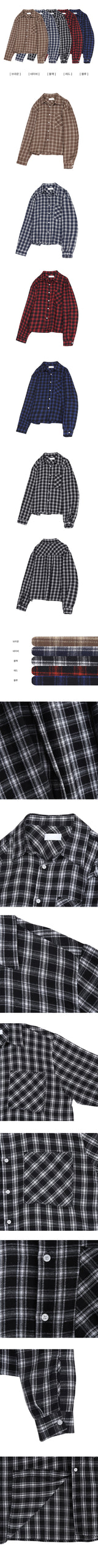 Toby Basic Drop Shoulder Loose Fit Check Southern 