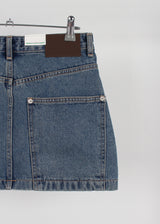 BIG POCKET MINI DENIM SKIRT