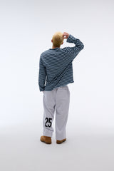 Weekend warrior typography printing long pants (Melange)_1