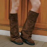 Rivet long Boots - 2Color