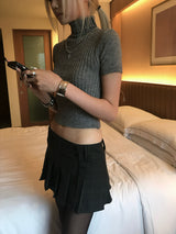 STEEL RIB TURTLENECK
