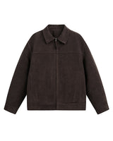Luna suede padding jacket