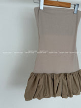 Pumpkin Tube Top Mini Dress