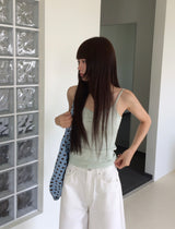 [ORIGINAL] As Lace Shirring Sleeveless