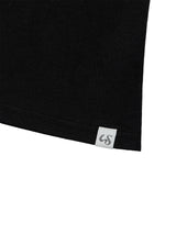 アンバランスボタンショルダートップ(BLACK)