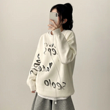 Pen Lettering Printing Round Knit