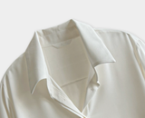 Roniv Silky Hidden Button Blouse / 5 colors
