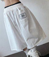 Miti Hip Patch Balloon Cotton Bermuda Shorts 3color
