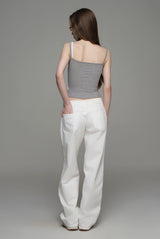 Sunday morning straight low jeans, Pure White