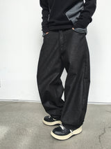Eisanne Non-Fade Curved Denim Pants 3C