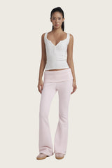 Daily Soft Henley Sleeveless Top, White
