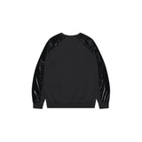 COATED RAGLAN SWEAT SHIRT [BLACK]