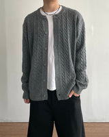 リルトケーブルニットカーディガン