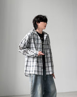 Maria Check Hood Shirts