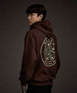 HAAND LOGO GRAPHIC HOODIE BROWN