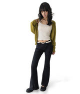 Olly Shirred Sleeve Knit Cardigan