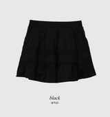 #Lace Tiered Mini Skirt (2color)