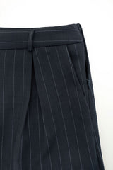 Pumpkin stripe skirt_charcoal