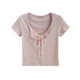Luca Stripe Tie Cardigan Tee