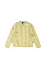 Pastel see-through knit cardigan