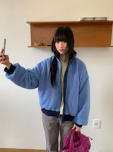Henkan Stripe Color Matching Round Long Sleeve Tee