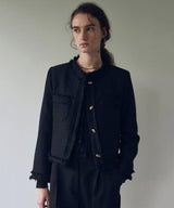 CLASSIC BOUCLE TWEED JACKET_BLACK