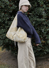 Jeanne Leather Shoulder Bag_Crack Beige