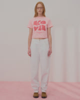 POINTAGE LOGO CROP TSHIRT-PINK