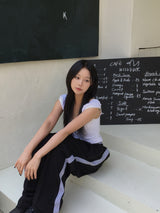 3 line track pants