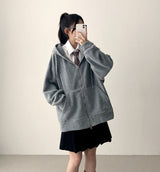 Ronff Embroidery Fleece To Way Hooded Zip-Up