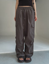 loopy pocket cargo nylon pants