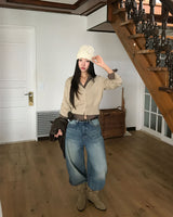 [ORIGINAL] バレVネックニットカーディガン