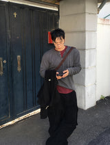 No.1407 HホックヘンリーネックT (4color)