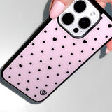 [MADE] s ♥ dot. (pink) glass bumper iPhone case