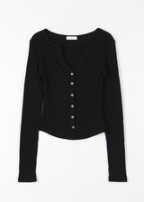 MUTE V RIB CARDIGAN