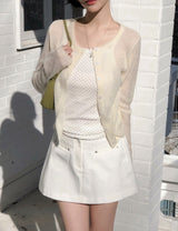 Rivet Basic A-line Mini Skirt Pants (2color)