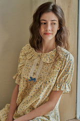 Rivona Short-sleeve Two-piece Yellow[24181WTSSN]