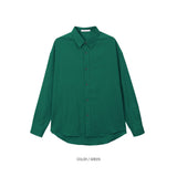 LMN Mar Essential Linen Semi-Over Shirt (12 colors)